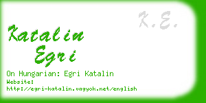 katalin egri business card